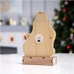 Светодиодная фигура «Дед Мороз» 14×20×2.5 см, дерево, батарейки LR1130×3 (в комплекте), свечение тёплое белое