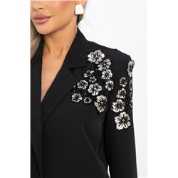 Жакет Цветочное безумие (черный) Б14798-7М