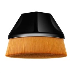 Kristaller Профессиональная плоская кисть Кабуки для макияжа с защитным футляром / Kabuki Beauty Brush, черный 25247