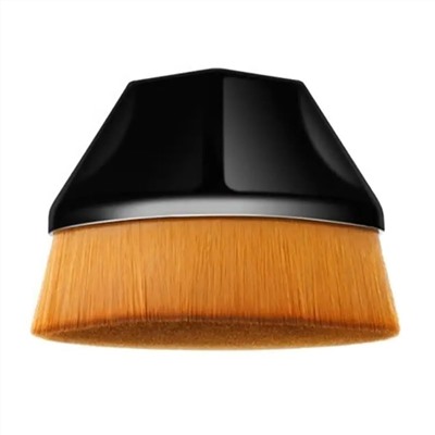 Kristaller Профессиональная плоская кисть Кабуки для макияжа с защитным футляром / Kabuki Beauty Brush, черный 25247