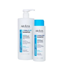 ARAVIA Professional Шампунь увлажняющий для восстановления сухих, обезвоженных волос Hydra Pure Shampoo бессульфатный, 1000 мл/4