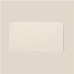 Полотенце махровое SL HOME: Floral «Айвори» 30×60 см, хлопок 100%, бежевое