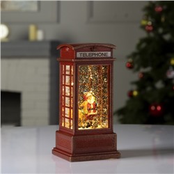 Светодиодная фигура «Дед Мороз и олень» 9×20×8 см, пластик, батарейки ААх3 (не в комплекте), USB, свечение тёплое белое