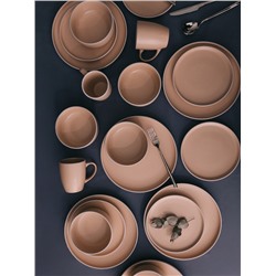 Тарелка Доляна «Кремовое облако», d=27 см, керамика, персиковая