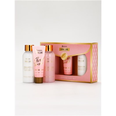 Подарочный набор Nude Mood, мини крем для тела, мини гель и крем для рук, URAL LAB