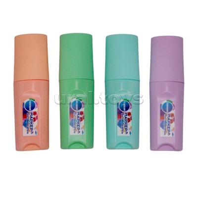 Маркеры-текстовыделители мини, Пастель, 4 шт, в ПВХ-упаковке