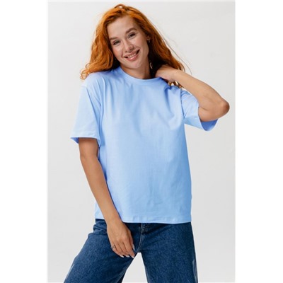 Футболка оверсайз женская 14415 (Голубой)