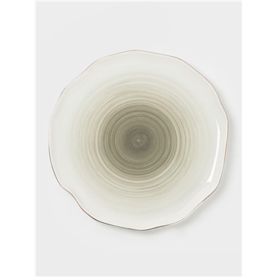 Тарелка обеденная Доляна «Млечный путь», d=25 см, фарфор, серая