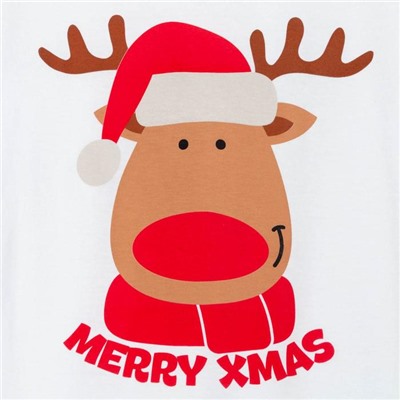 Футболка новогодняя женская KAFTAN «Merry Xmas» размер 40-42