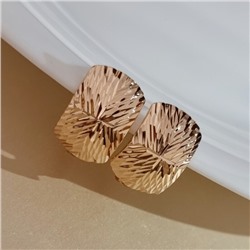 Серьги ювелирная бижутерия коллекция "Дубай", покрытие позолота с алмазной гранью, арт.213.546