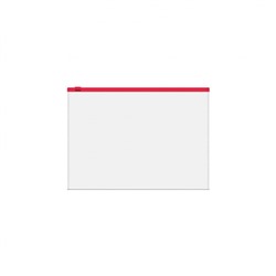 Папка на гибкой молнии А5+ Fizzy Clear прозрачная 61166 ErichKrause