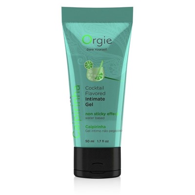 Съедобный интимный гель Orgie Lube Tube Cocktail Caipirinha - 50 мл.