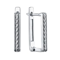 Серьги из серебра без вставки, Л-12846