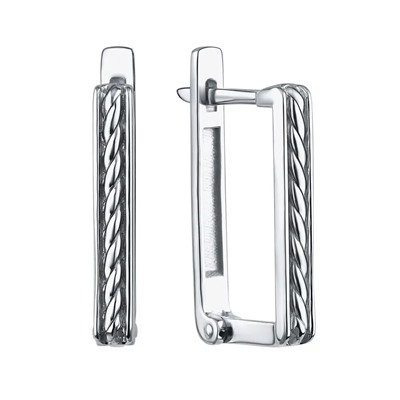 Серьги из серебра без вставки, Л-12846