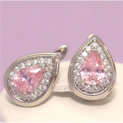 Серьги родий Н01-13907р