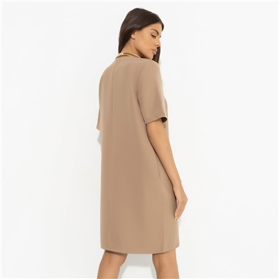 Платье базовое, Виртуальные будни (beige)