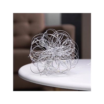 Светодиодная фигура «Облачко» 15 см, 15 LED, батарейки ААx2 (не в комплекте), свечение теплое белое