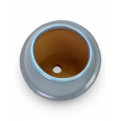 Декоративный горшок для цветов «Сатурн», 6×8.8×8.5 см, керамический, голубой, Greengo