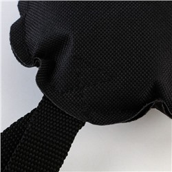 Игрушка-кусалка круглая с 1 ручкой, чёрная, 10×22 см