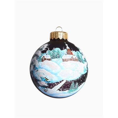 Набор из 4-х ёлочных шаров d=10 см «Зимний сон»