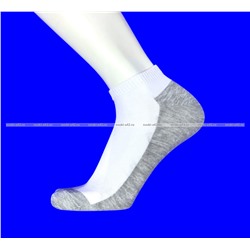 DOMINOBS носки мужские укороченные белые (серая подошва) арт. 5206