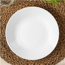 Тарелка глубокая Avvir Carve, 680 мл, d=21.5 см, стеклокерамика, цвет белый