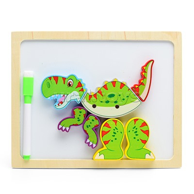 Пазлы "Животные" + доска для рисования