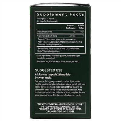 Gaia Herbs, Whole Body Defense, 60 Vegan Liquid Phyto-Caps