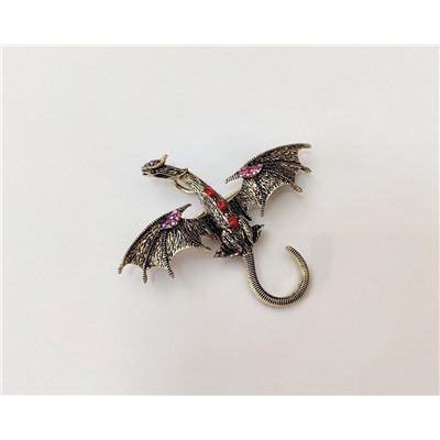 Брошь-кулон Летающий Дракон