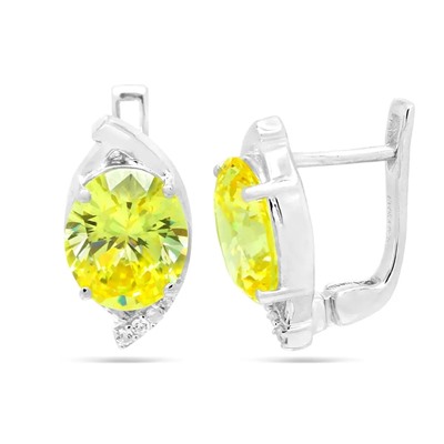 Серьги из серебра крайола циркон, Юлия