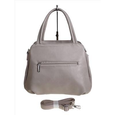 Женская сумка из искусственной кожи, цвет серо-белый