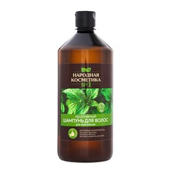 Шампунь «Народная косметика № 1», для укрепления волос, крапивный, 1000 мл