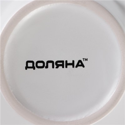 Кружки Доляна Coffee break, 265 мл, набор 2 шт., керамика, белые