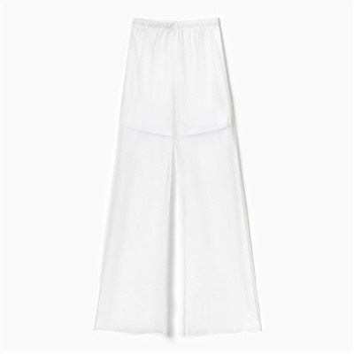 Костюм женский (лонгслив с капюшоном, брюки) MINAKU: Casual Collection, размер 46, белый