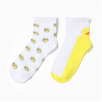 Носки женские KAFTAN Ducks, набор 2 пары, размер 36-40 (23-25 см)