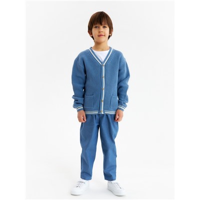 Кардиган детский KAFTAN, размер 32 (110-116 см), синий