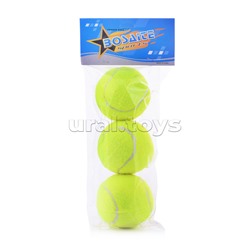 Набор мячей для большого тенниса (3 шт) в пакете с хедером
