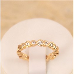 Кольцо позолота  Н01-13816 размер 17 17,5 18,5