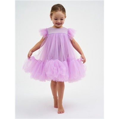 Платье нарядное для девочки KAFTAN, с пышной юбкой, рост 86-92, лиловое