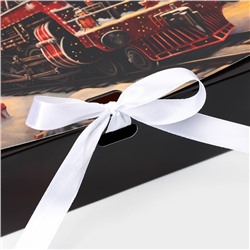 Коробка подарочная новогодняя складная, упаковка, «Новогодний Паровоз», 20×18×5 см