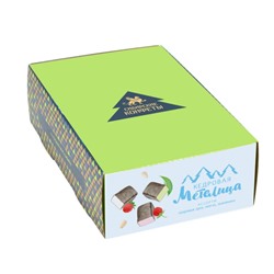 Кедровая метелица Ассорти / классика, матча, земляника / шоу-бокс / 540 г / ТМ Сибирские конфеты