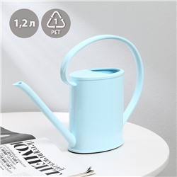 Лейка с длинным носиком, 1.2 л, без рассеивателя, голубая, Greengo