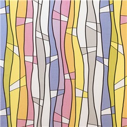 Витражная самоклеющаяся статическая пленка c тиснением P001, 2 м × 0,45 м