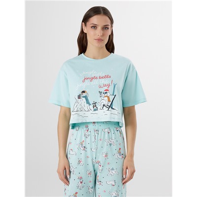 КОМПЛЕКТ ЖЕНСКИЙ (ФУТБОЛКА, БРИДЖИ) 592444