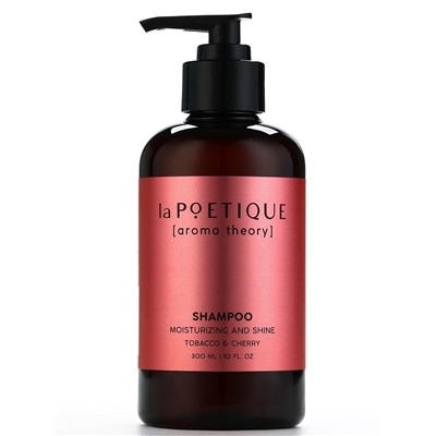Шампунь для волос, увлажнение и блеск, 300 мл, аромат табака и вишни, LA POETIQUE