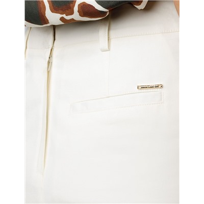 Юбка-миди из хлопка с разрезом