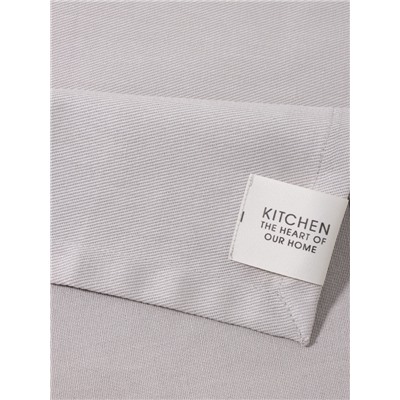 Дорожка на стол Этель Kitchen 40×146 см, светло-серая, 100% хлопок, саржа 250 г/м²