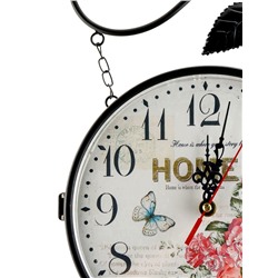 УЦЕНКА Часы настенные интерьерные «Птичка на ветке», двусторонние, на подвесе, 50×32 см, циферблат d=21 см, от батареек 2хАА