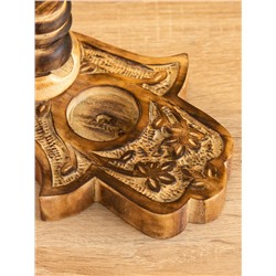 Подставка под благовония «Рука Фатимы», 15 см, дерево