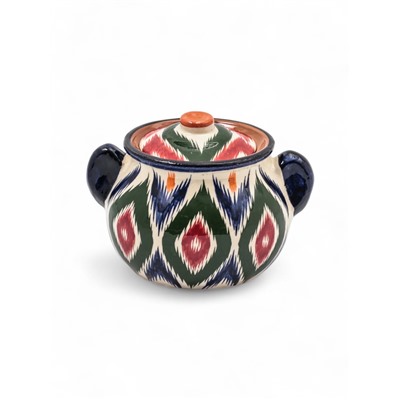 УЦЕНКА Сахарница Риштанская Керамика «Атлас», 800 мл, разноцветная